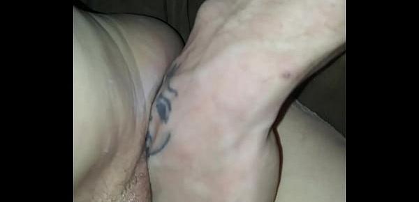  First time fisted and foot fucked